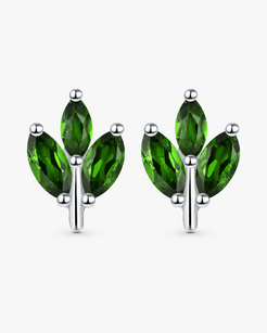 Spring Awakening Sterling Silver 925 Jade Earrings