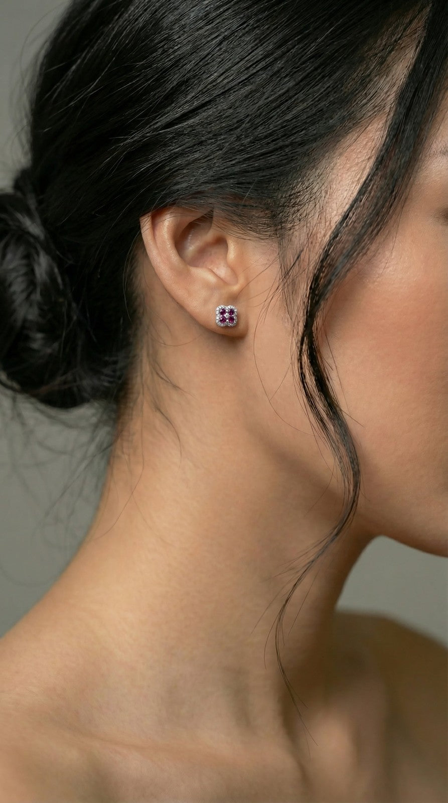 Crimson Clover Earrings