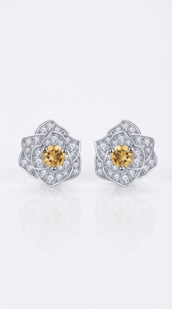Golden Lotus Earrings