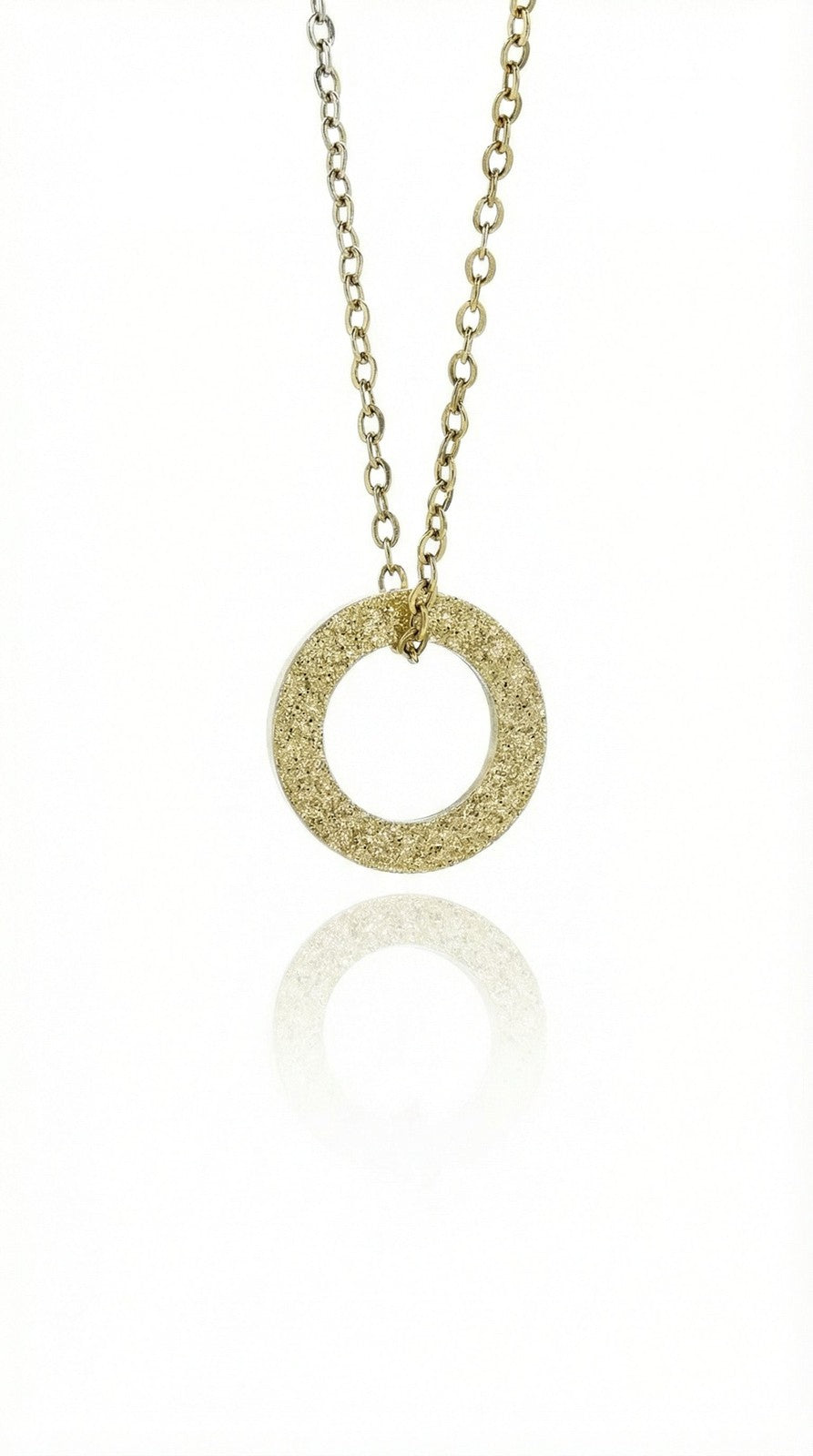 Golden Halo Pendant Necklace