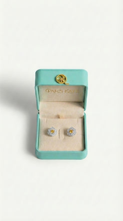 Golden Lotus Earrings