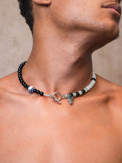 Silver Plated/Stainless Steel - Quest - Sterling Silver 925 Austrian Crystal Necklace J00186