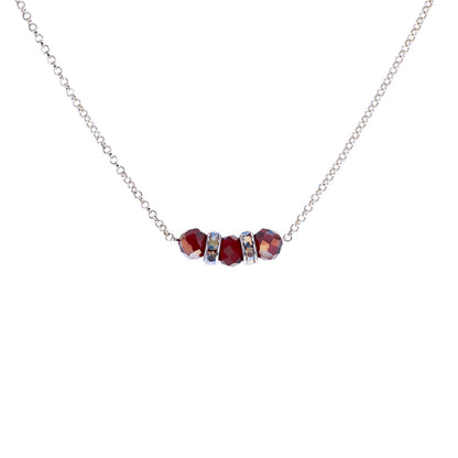 Sterling Silver 925 - Forever - Austrian Crystal Necklace