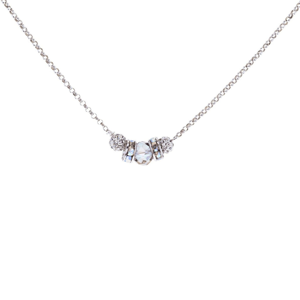 Sterling Silver 925 - Support - Austrian Crystal Necklace