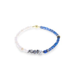 Sterling silver 925 Charm/Gold Plated Magnetic Clasp Necklace Paris Kaye Choice Collection J00193