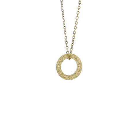 Golden Halo Pendant Necklace