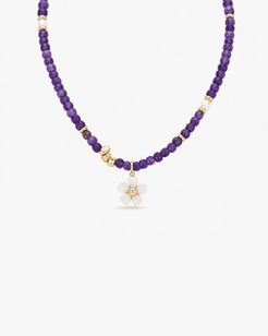 Aster Amethyst & Pearl Necklace