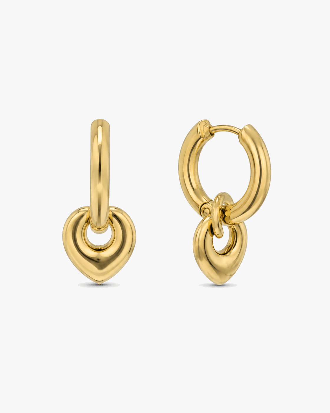 Quiet Devotion Stainless Steel 18K Gold Plated Earrings