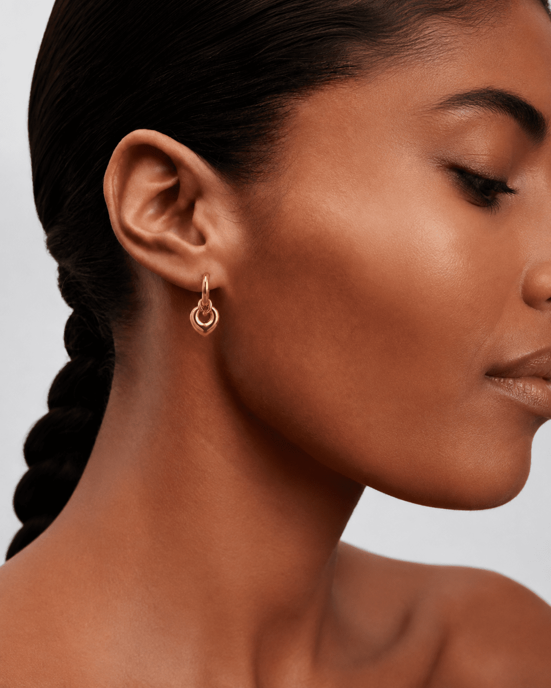 Quiet Devotion Stainless Steel 18K Gold Plated Earrings