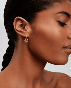 Quiet Devotion Stainless Steel 18K Gold Plated Earrings