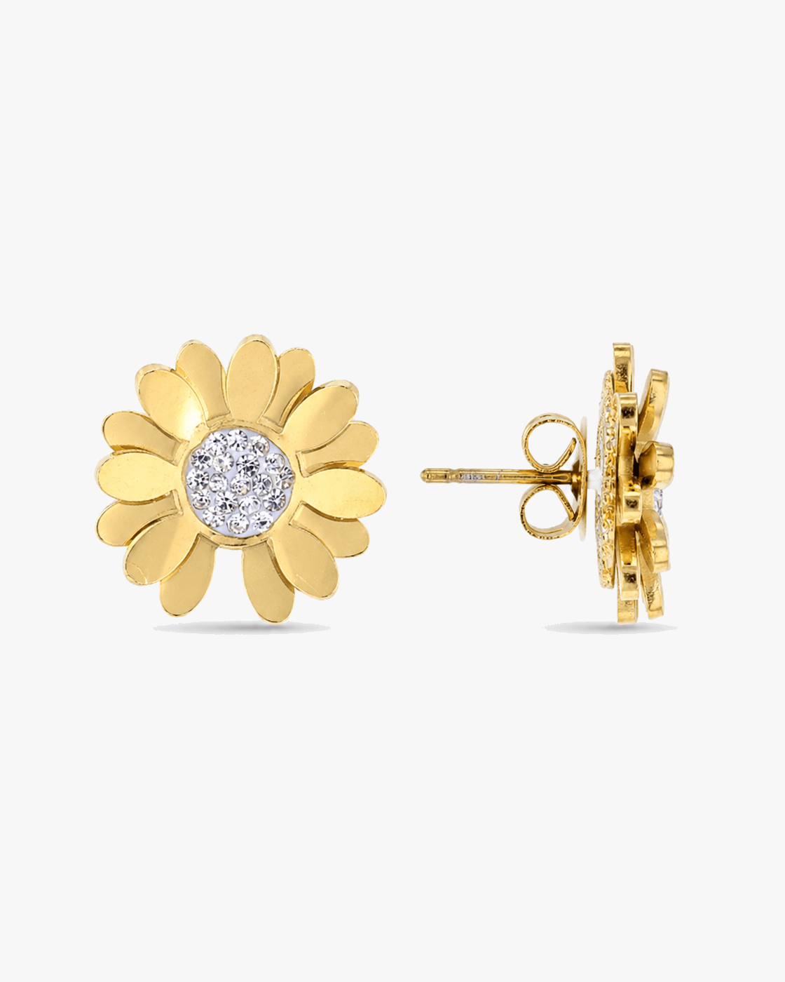 Meadow Light Stainless Steel 18K Gold Plated Earrings