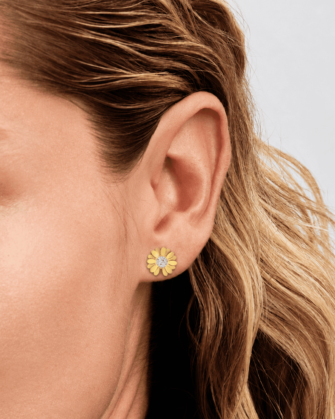 Meadow Light Stainless Steel 18K Gold Plated Earrings