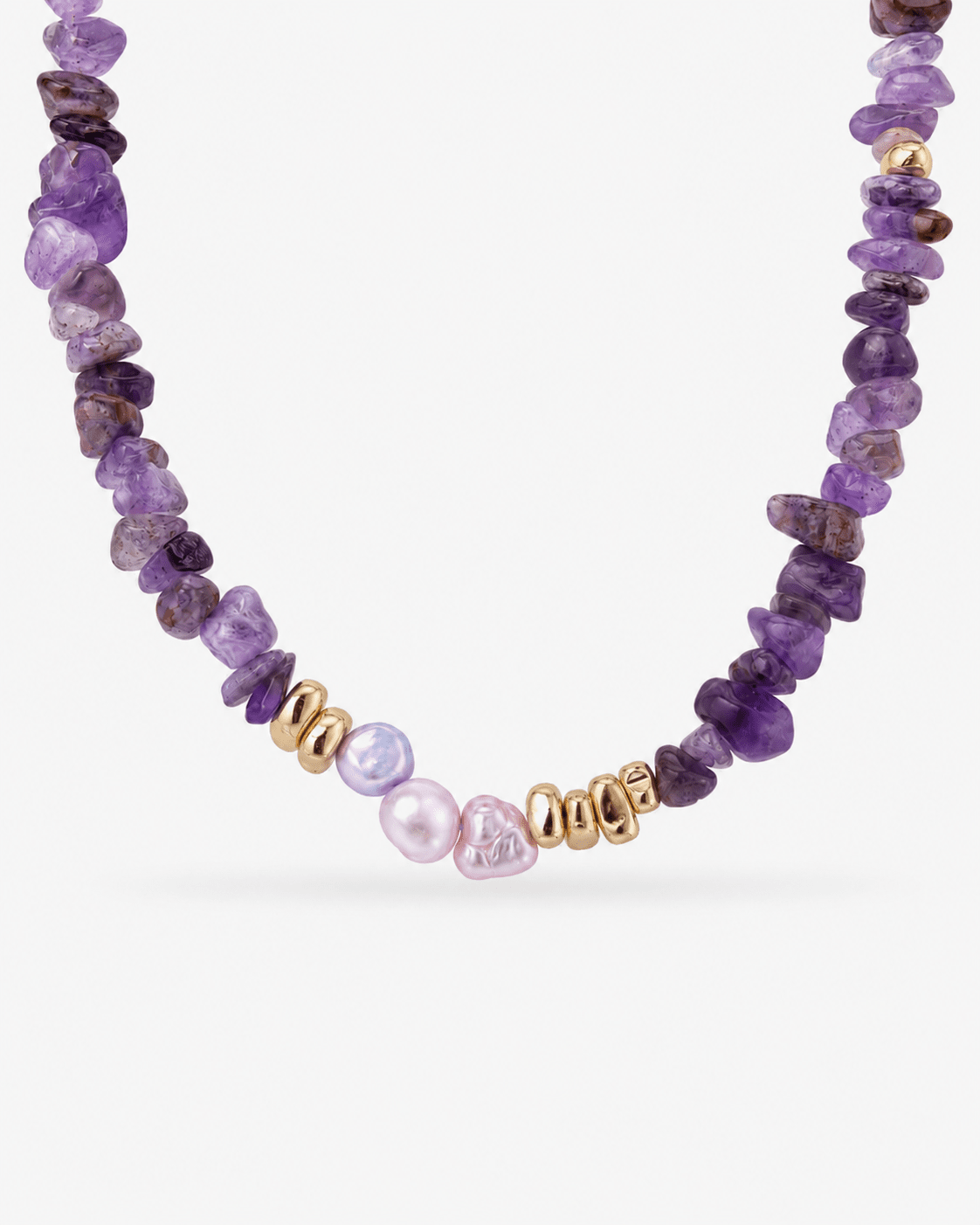 Irisa Amethyst & Coloured Freshwater Pearl Necklace