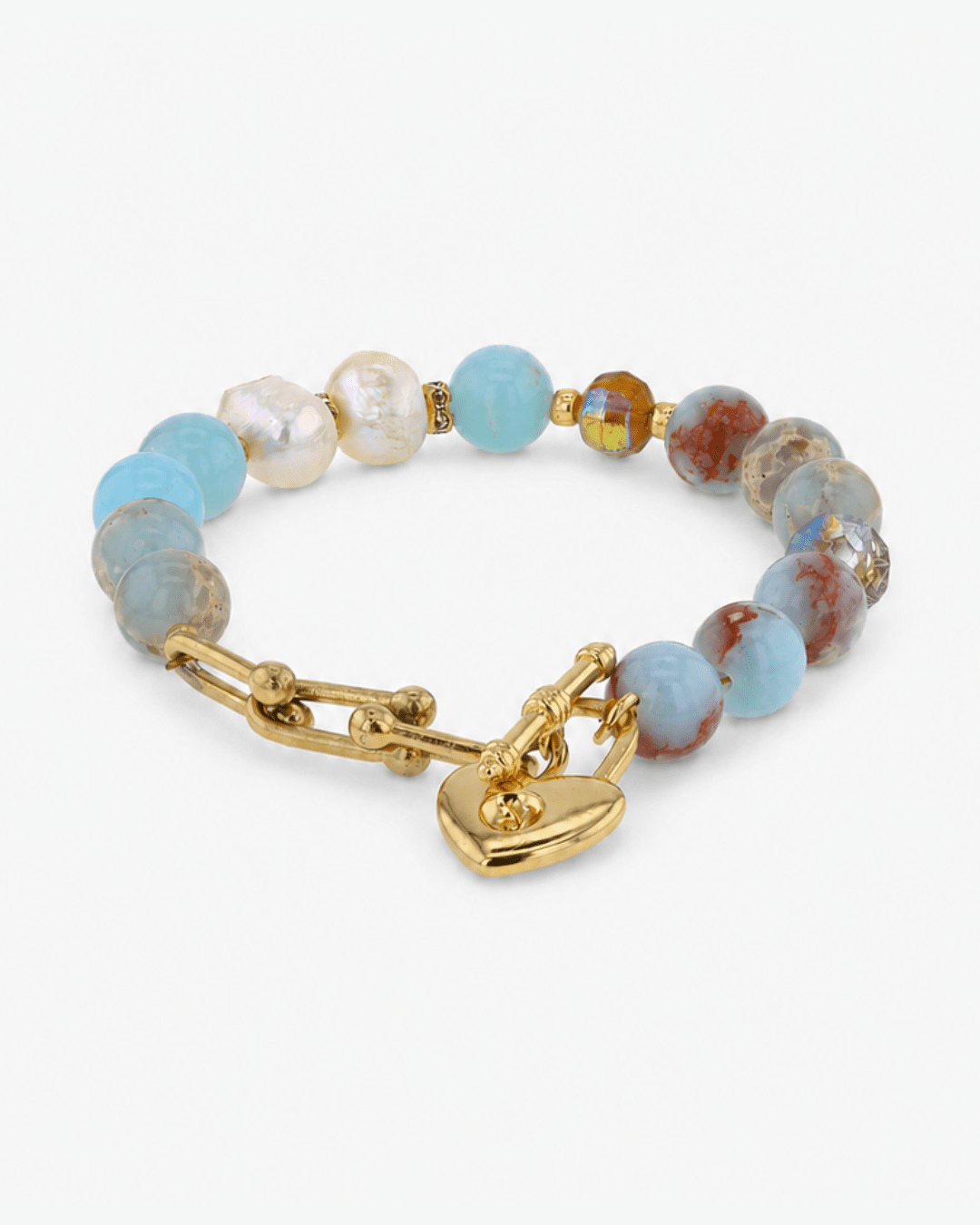 Marea Aqua Terra Jasper & Cultured Pearl Bracelet