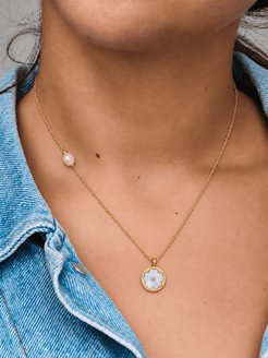 Nerea Cultured Pearl & Mother of Pearl Necklace