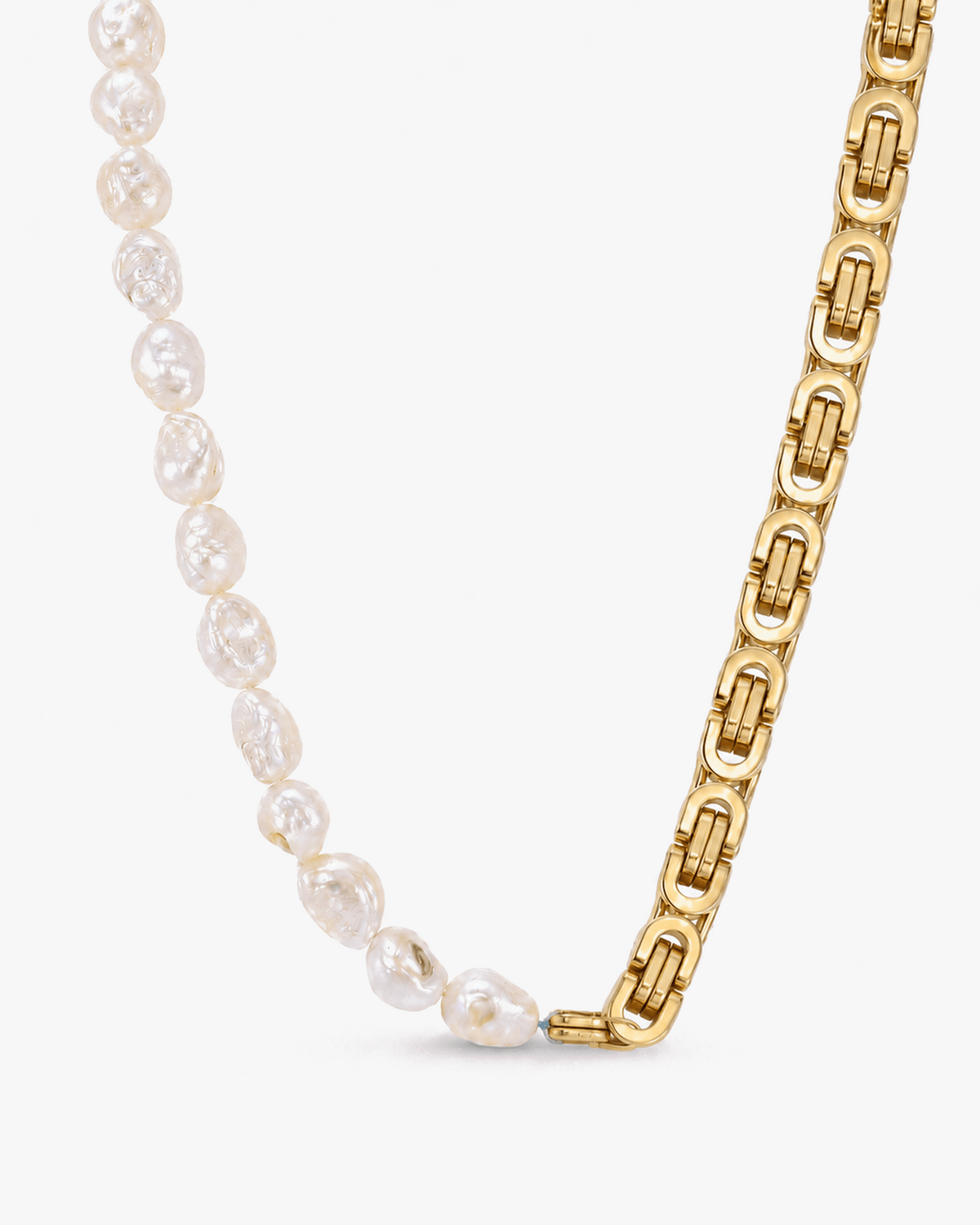 Velora Baroque Freshwater Pearl & 18K Gold-Plated Stainless Steel Necklace
