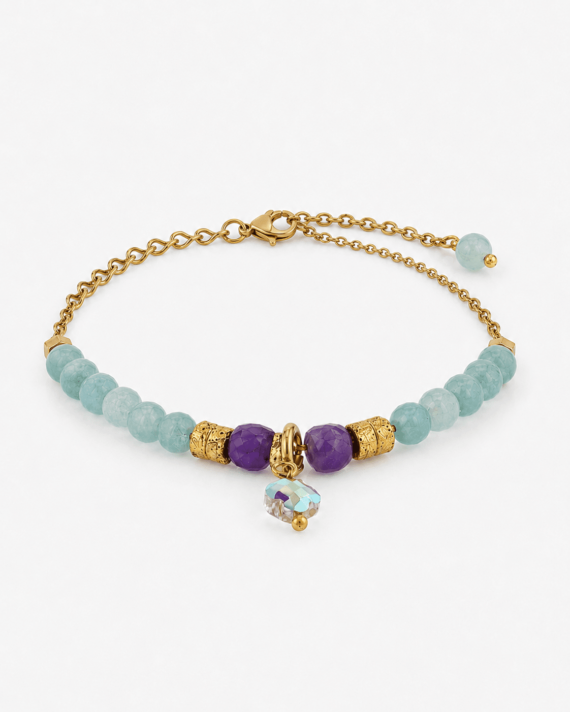 Solis Amazonite & Amethyst Bracelet