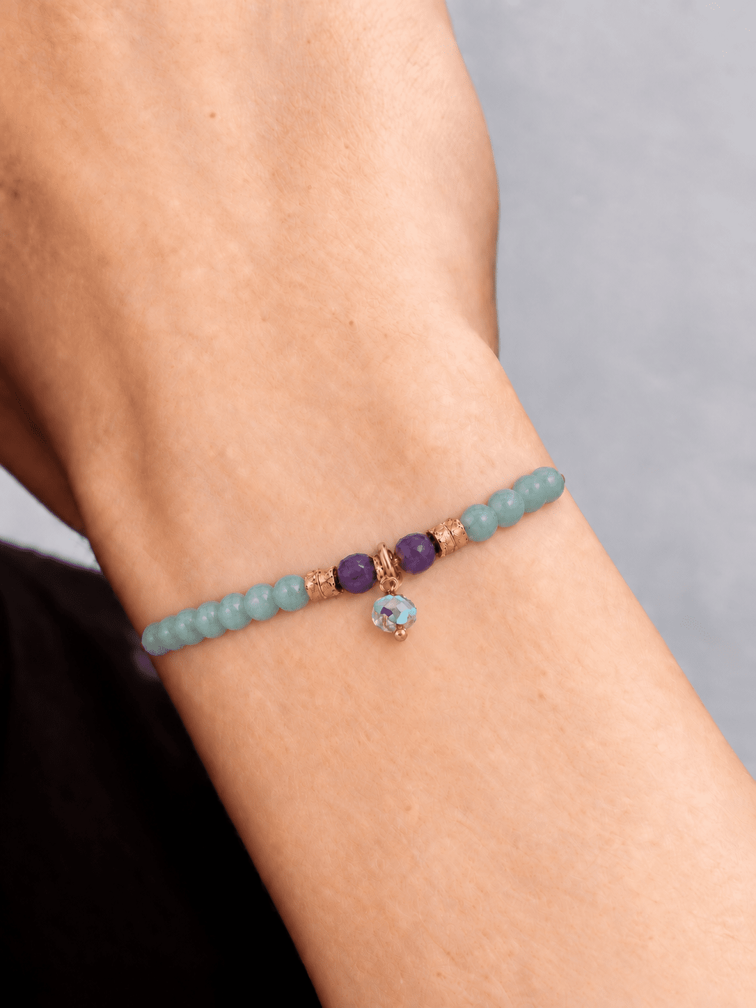 Solis Amazonite & Amethyst Bracelet