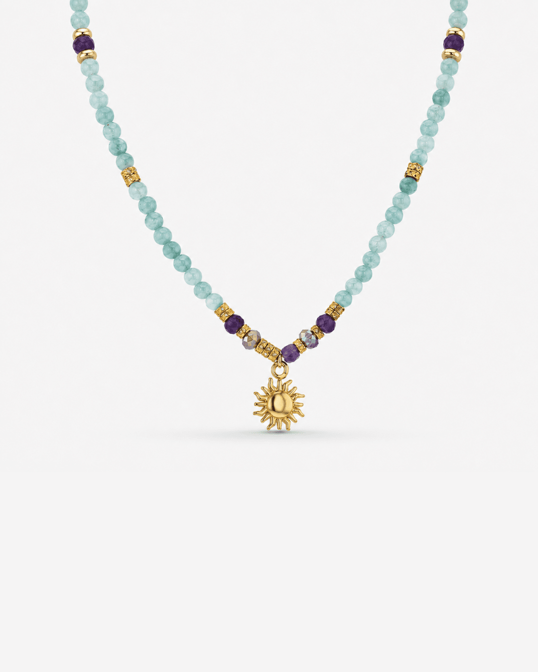 Solis Amazonite & Amethyst Necklace