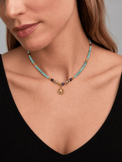 Solis Amazonite & Amethyst Necklace