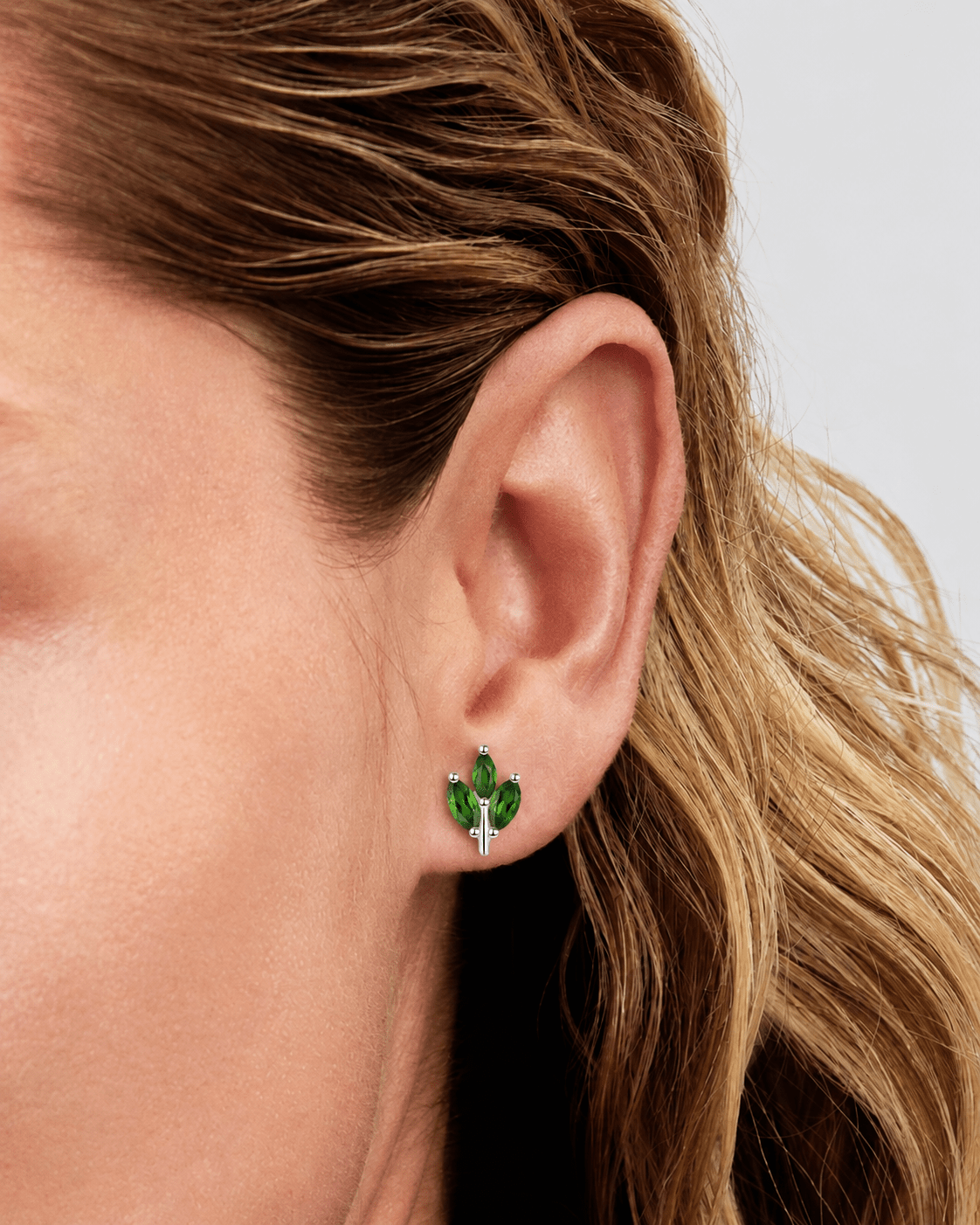 Spring Awakening Sterling Silver 925 Jade Earrings