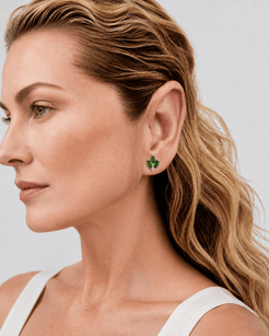 Spring Awakening Sterling Silver 925 Jade Earrings
