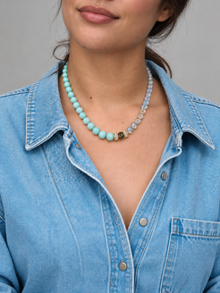 Lumen Amazonite & Crystal Necklace