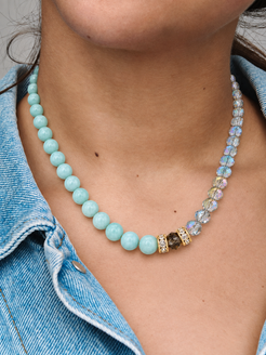 Lumen Amazonite & Crystal Necklace