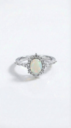 Lunar Glow Opal Ring