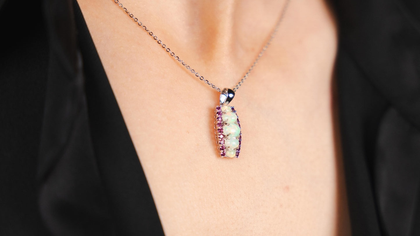 Aurora Gem Opal Pendant