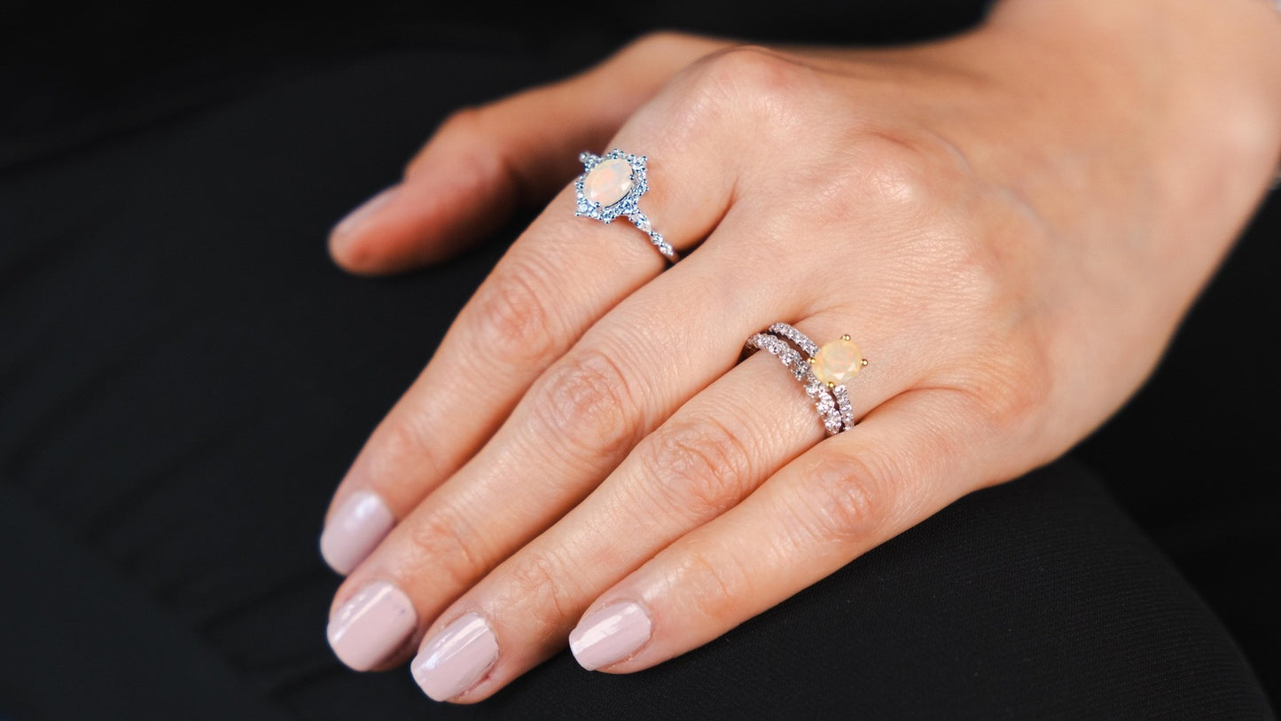 Opal Radiance Ring