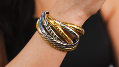 Eclipse Gold Flex Bangle