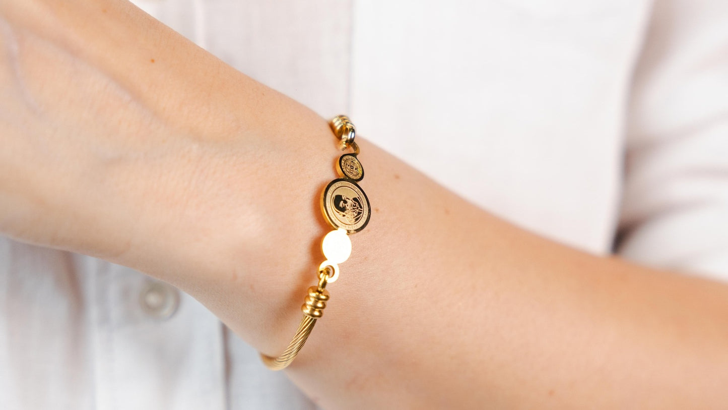 Golden Heritage Medallion Bracelet