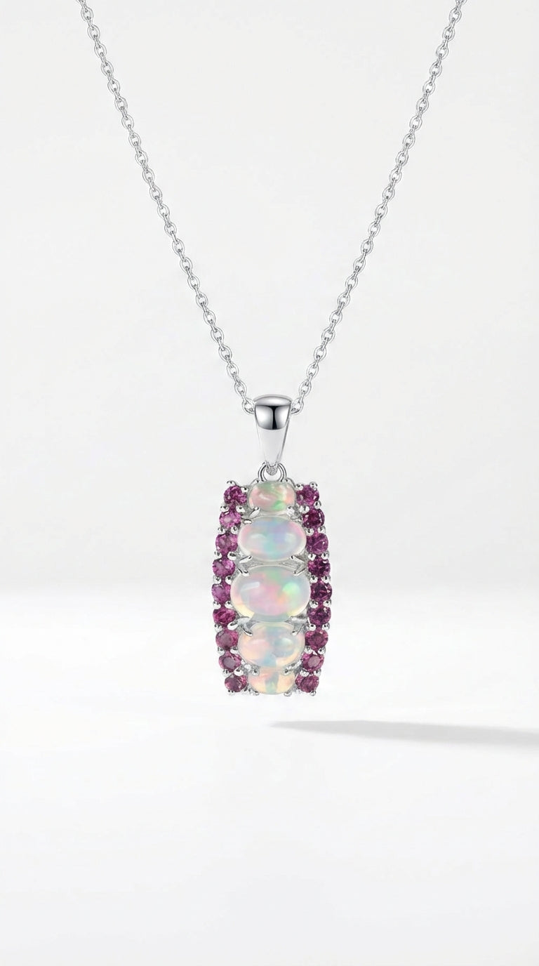 Aurora Gem Opal Pendant