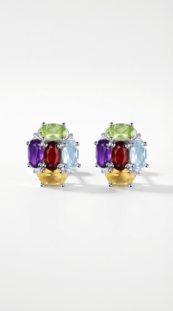 Radiance Gem Cluster Earrings