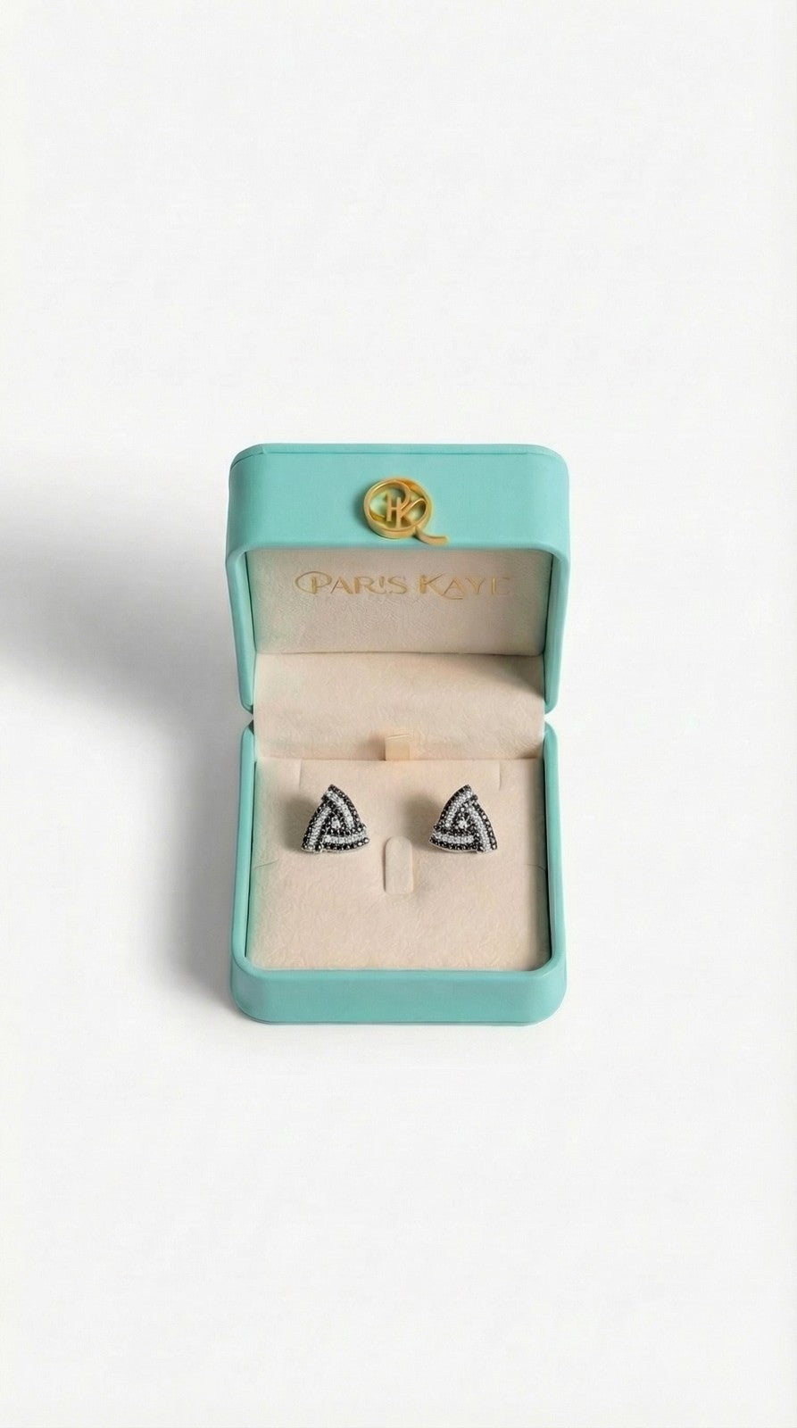 Obsidian Trinity Studs