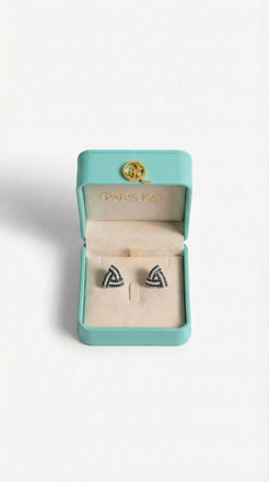 Obsidian Trinity Studs