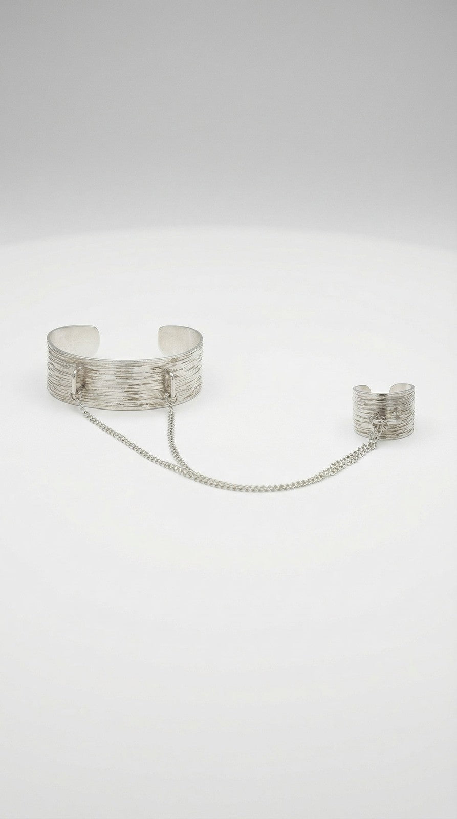 Silver Cascade Cuff