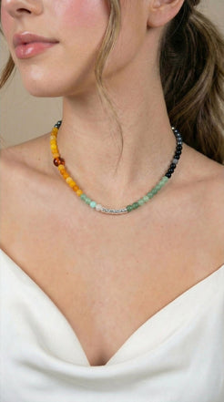 Silver Plated - Jupiter - Lab Grown Stone Beed