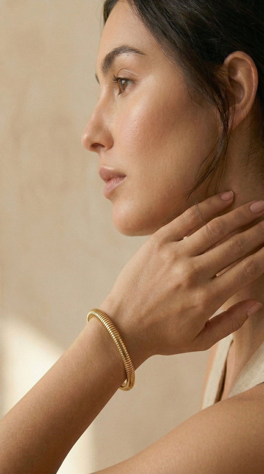 Solar Gold Bangle
