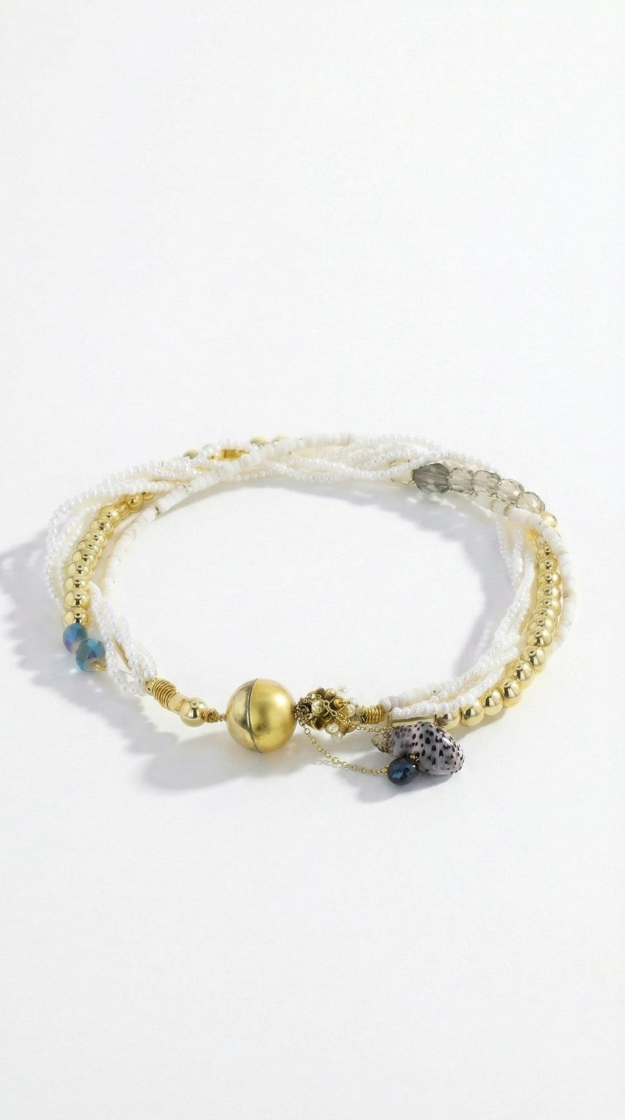 Stainless Steel Gold Charm Necklace