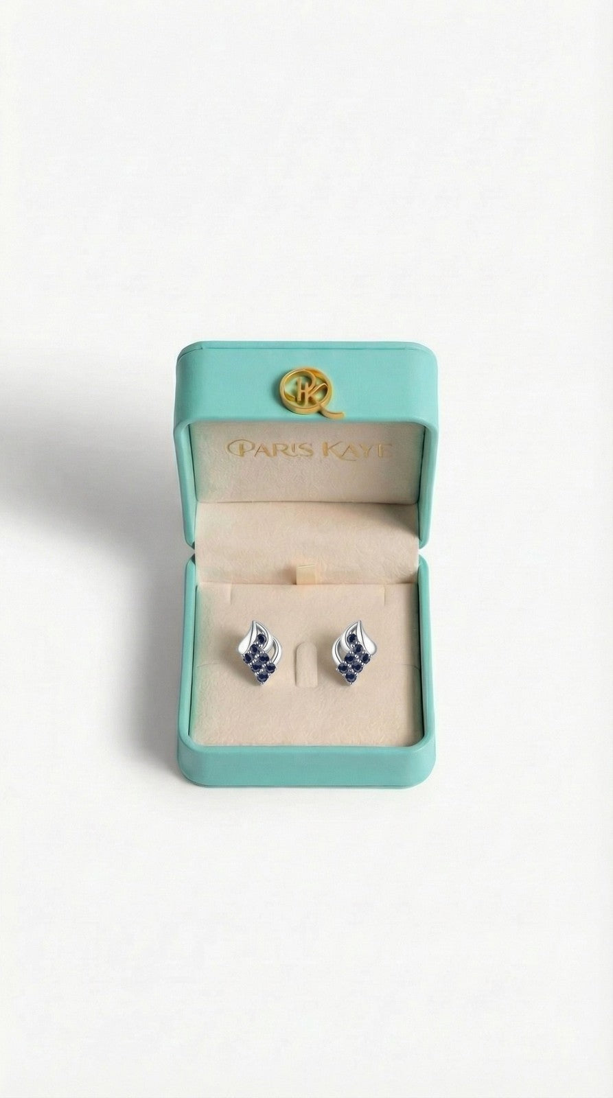 Midnight Sapphire Swirl Earrings