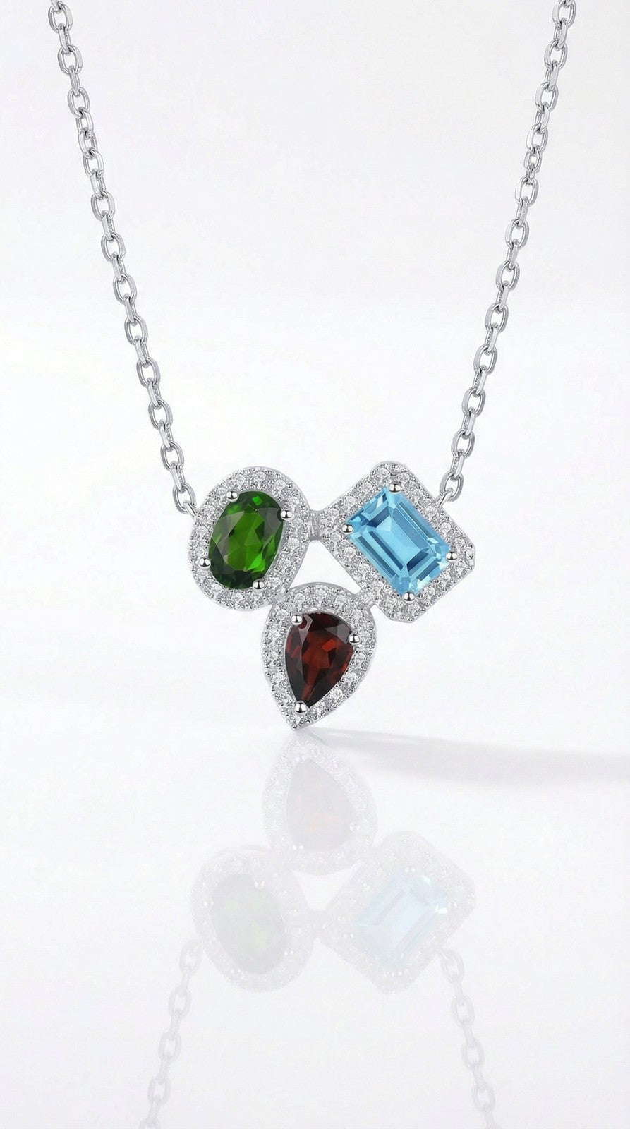 Tri-Illusion Gem Pendant