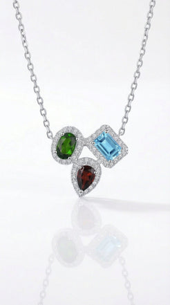 Tri-Illusion Gem Pendant