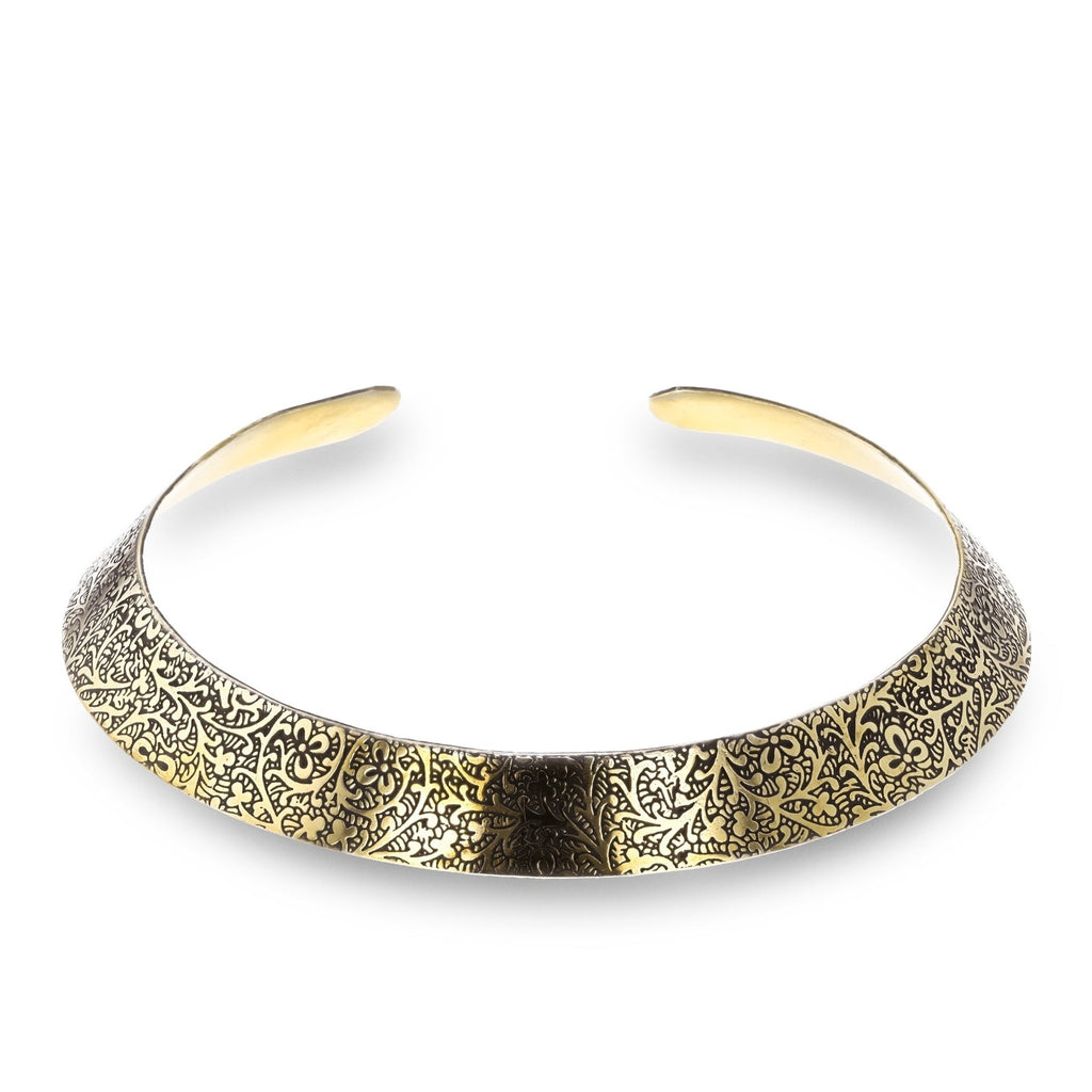 Brass Collar Neck Ring Handmade Brass Collection J00153