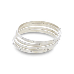 Sterling Silver 925 Bangle Handmade Silver Collection J00163