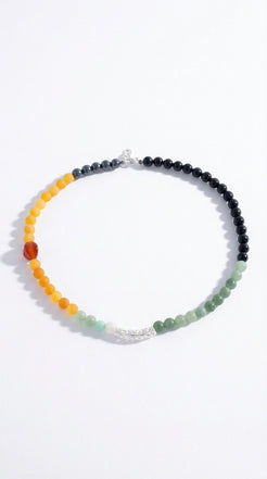 Silver Plated - Jupiter - Lab Grown Stone Beed